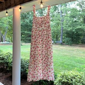 Floral vintage style sundress size large by Alive Girl